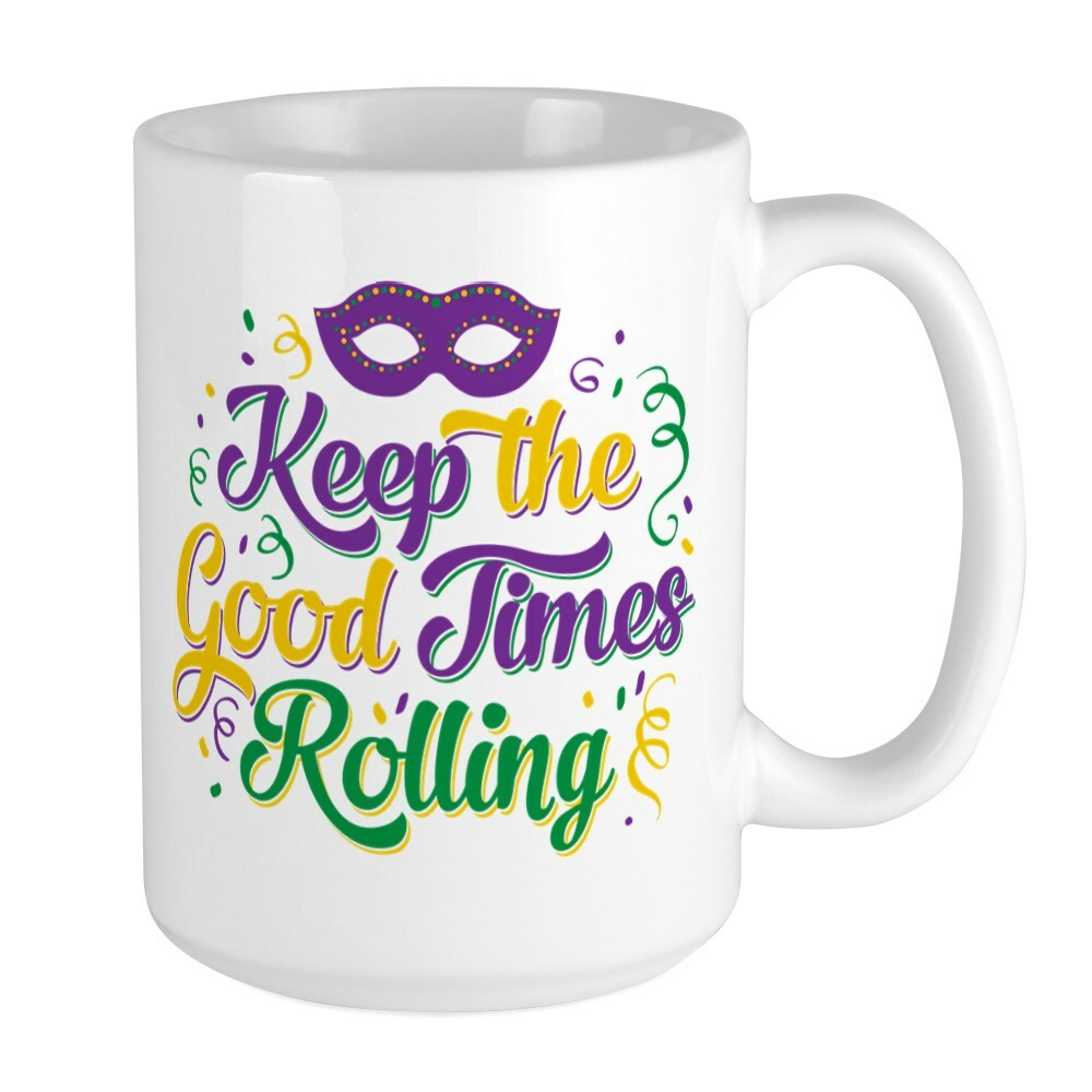 CafePress Mardi Gras Keep The Goo Large Mug (221045618)