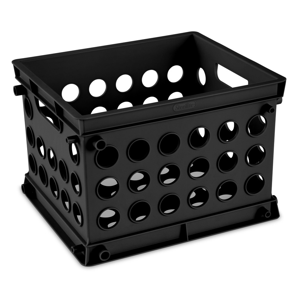 Sterilite Mini Crate 6-Pack Multi-Purpose Plastic Storage Bin Free Shipping