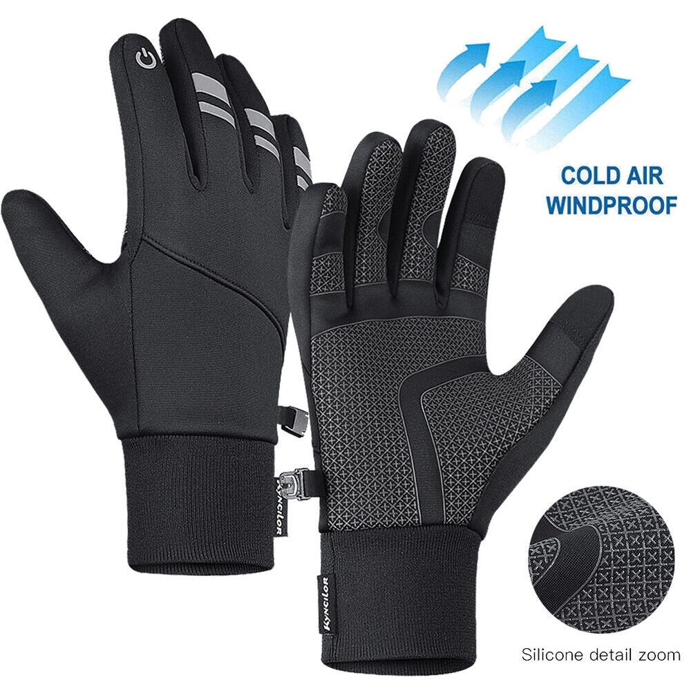 Winter Cycling Gloves Touch Screen Bike Gloves Thermal Warm Full Finger Gloves