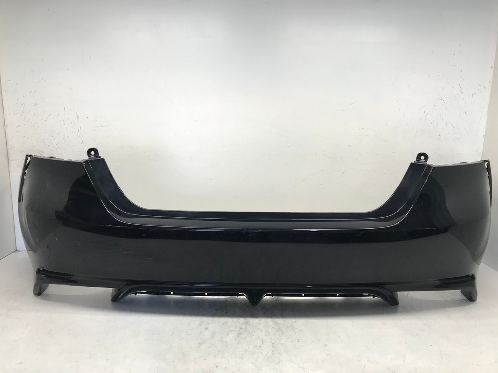 Black OEM Rear Bumper Cover for Toyota Camry SE XSE Hybrid 18-19 with Sensor Holes