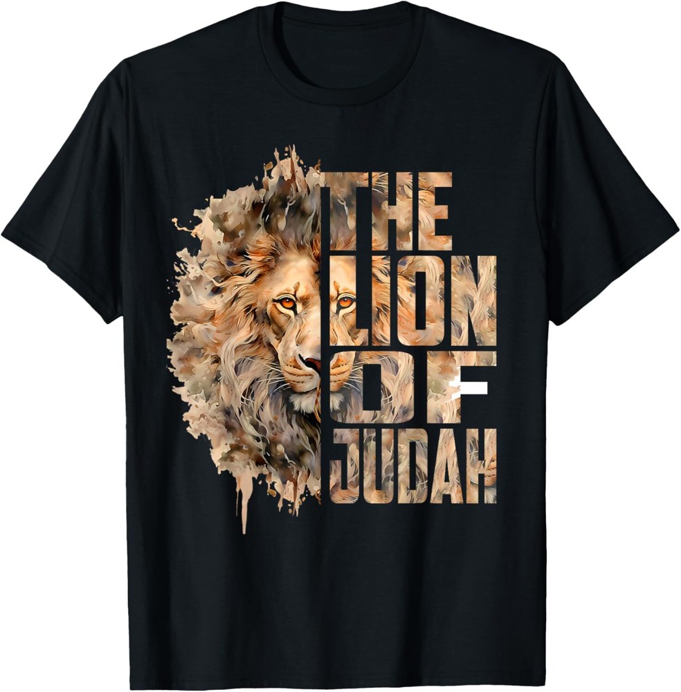 Lion Of Judah Jesus Christian Faith Men Women Gift T-Shirt Hoodie