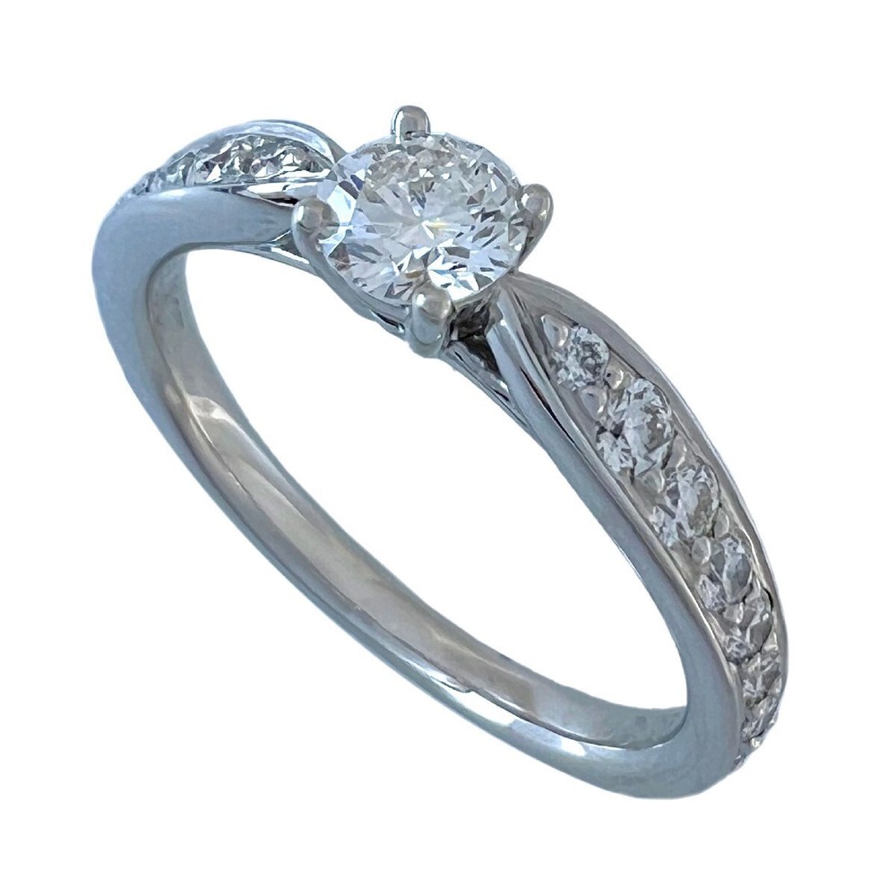 Tiffany & Co.    Ring Harmony Solitaire Diamond Pt950 PT 957427