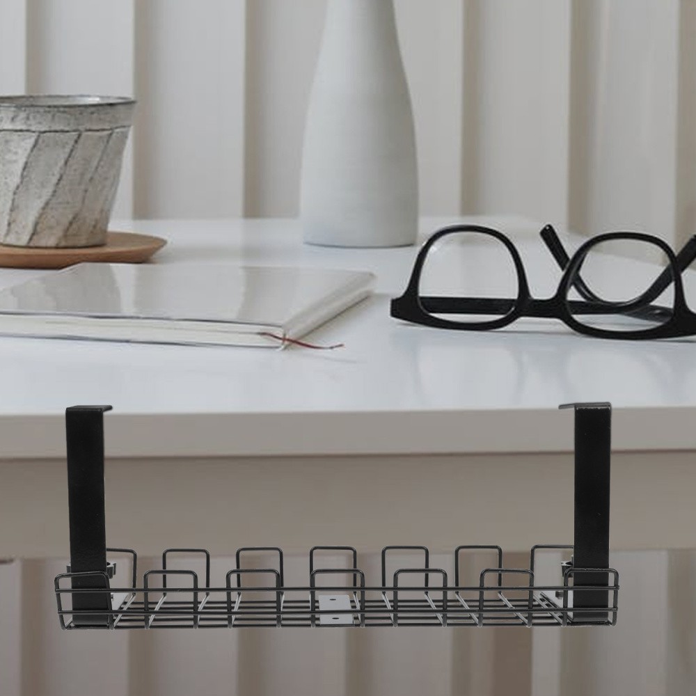 Wire Storage Rack for Office Power Strips and Study Room Supplies  