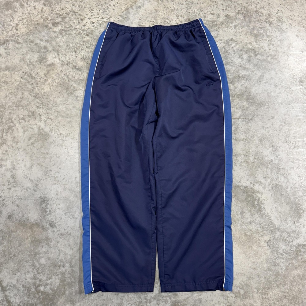 Vintage Starter Track pants mens Large Windbreaker y2k baggy skater wide leg