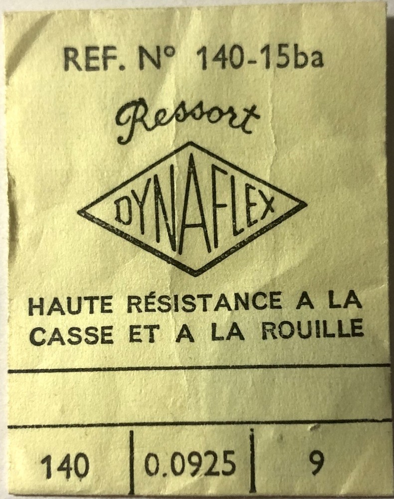 1X Mainspring 1.40x0.0925 Ø9 Watch Ref 140-15BA 1.40x0.085