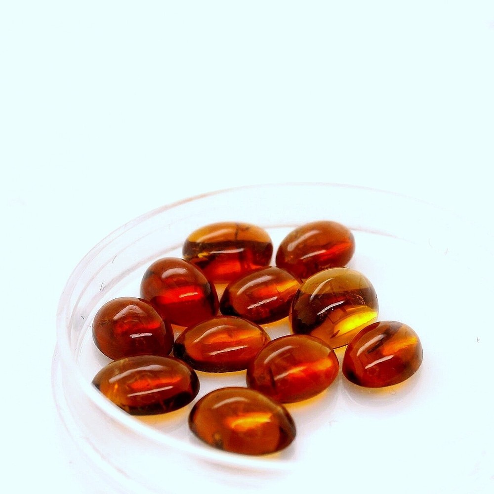 Citrine Cabochon Natural 13.85 CT. 8.1 x 5.9 mm Lot Gemstone 11 PCS Gem #141