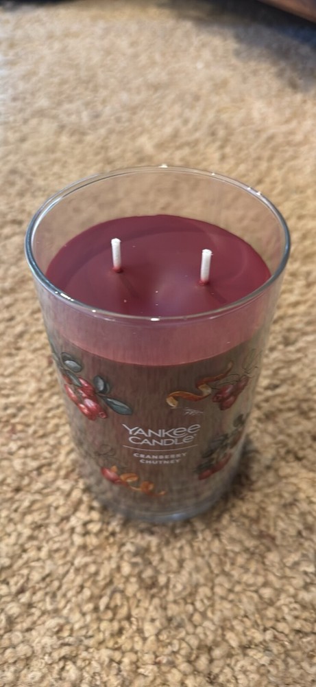 Yankee Candle Cranberry Chutney 22 Oz 2-Wick Home Fragrance Jar