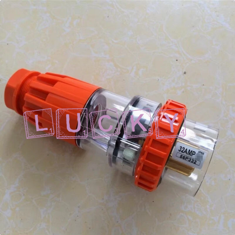 10PCS NEW FOR Industrial plug 56P332 32A 3-core Waterproof Connector Plug