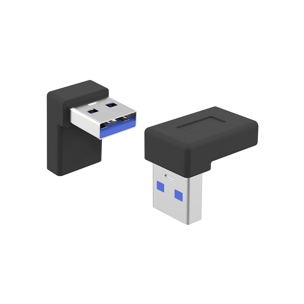 Right Angle USB a Male to USB C Female Adapter,90 Degree USB3.0 to Type C Cable