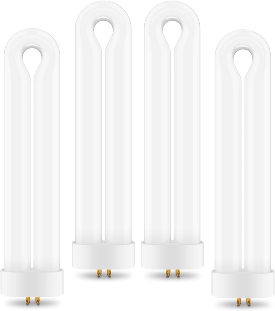 4 Pack Bulbs FUL15W BL with 4 Pin Base, Indoor Outdoor 15W U Shape Lamp Tube Com