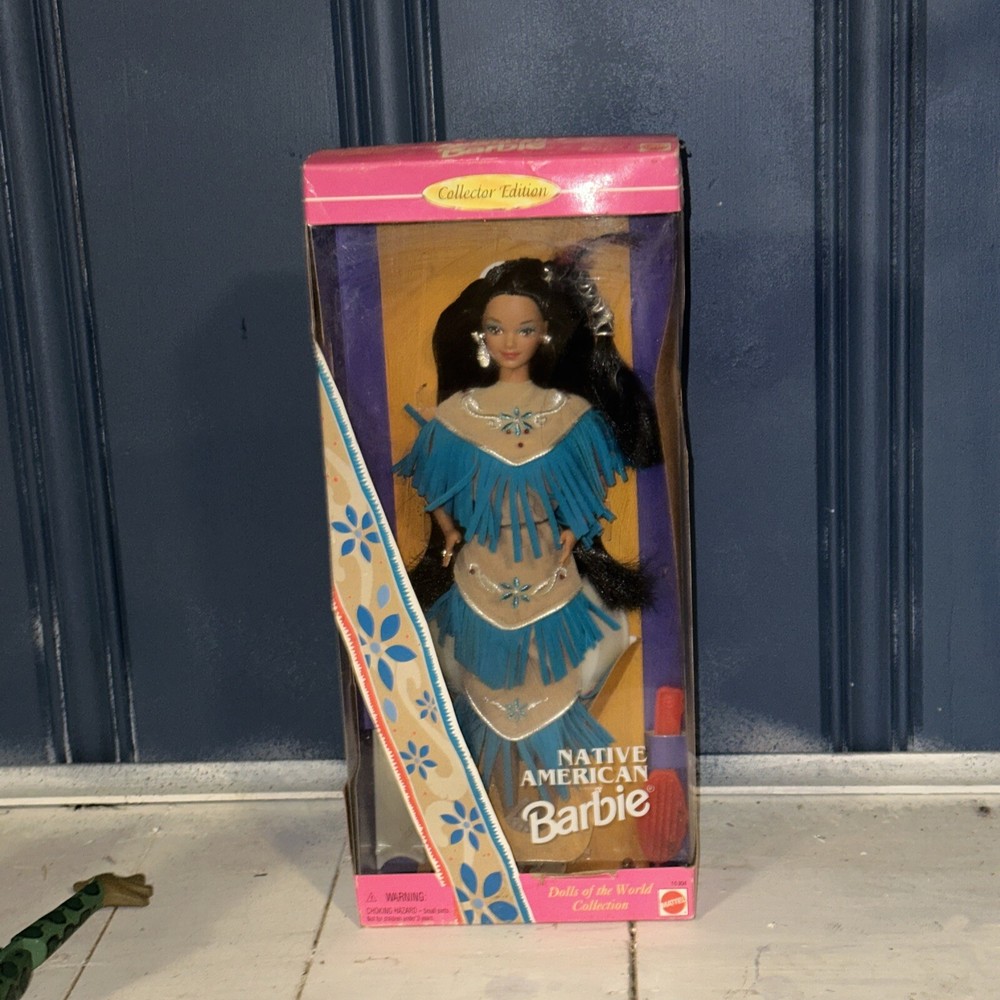 1996 Mattel Barbie Dolls of the World Native American Collector #15304 New in Box
