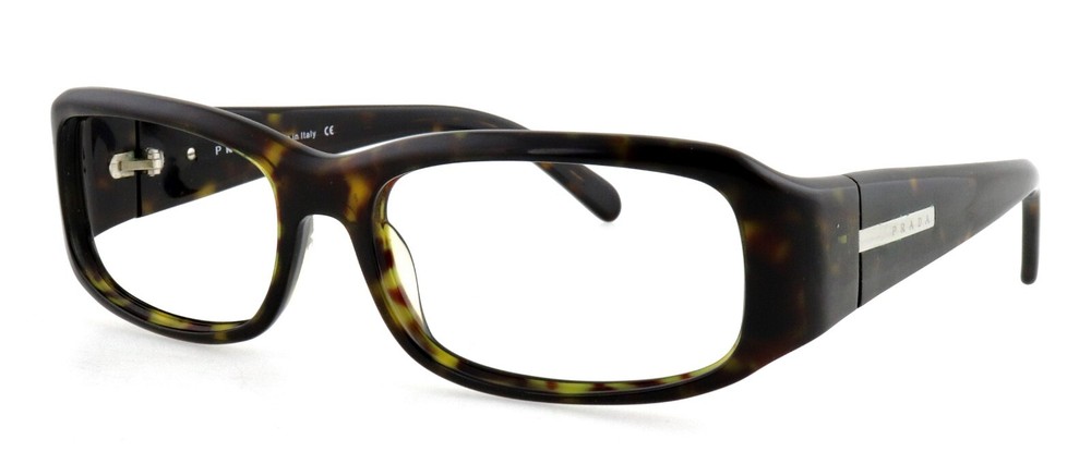 Prada SPR03E 2AU-3N1 52mm Brown Havana Eyeglass Sunglass Frames Made in Italy