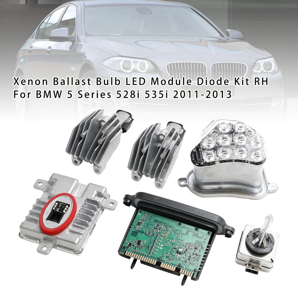 Xenon Ballast Bulb LED Module Diode Kit RH For BMW 5 Series 528i 535i 2011-2013