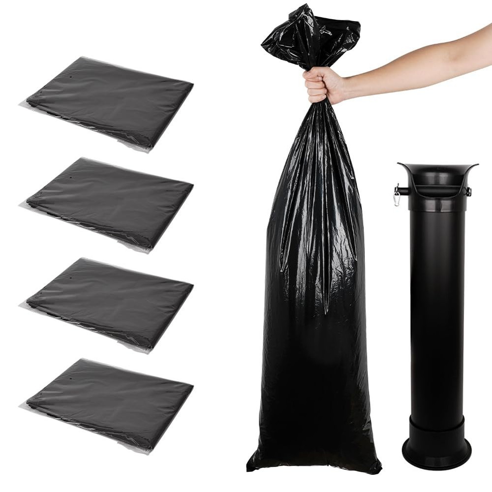 Commercial Floor-Standing Espresso Knock Box Dump Bin with Garbage Bag