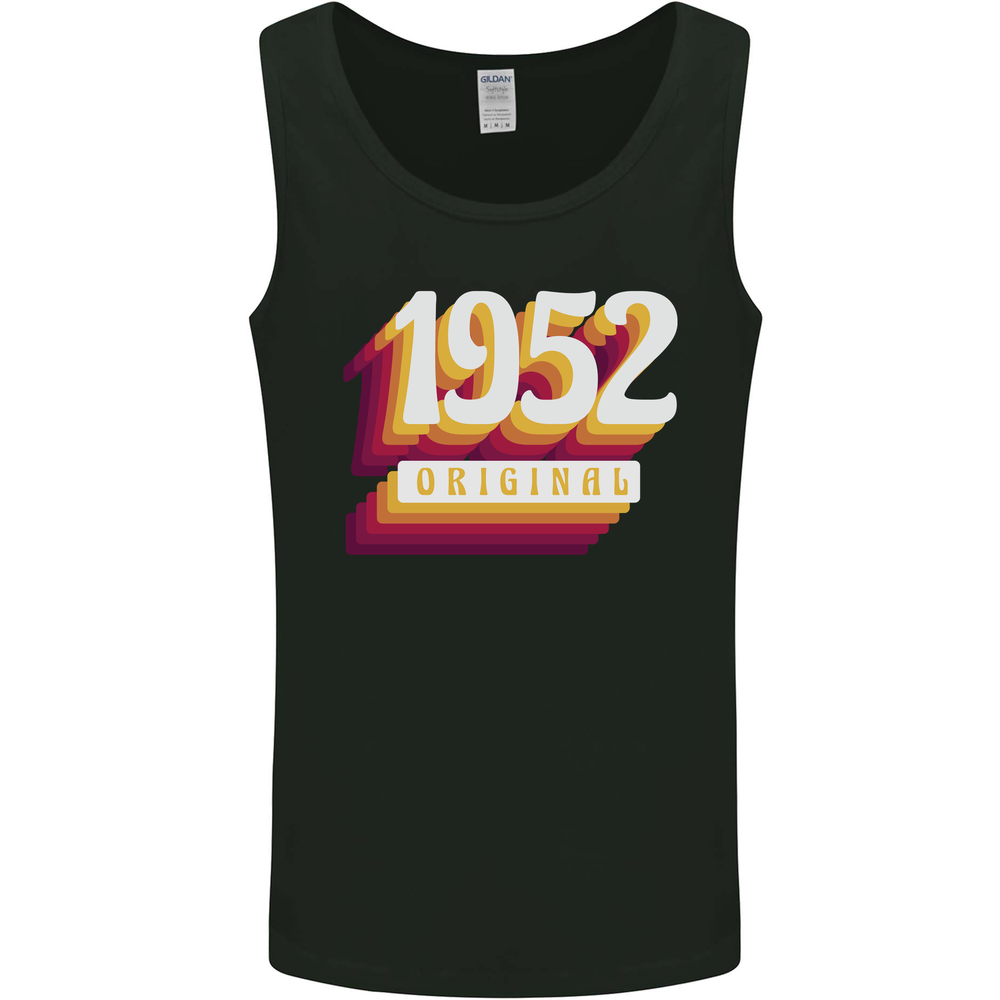 Retro 73rd Birthday Original 1952 Mens Vest Tank Top