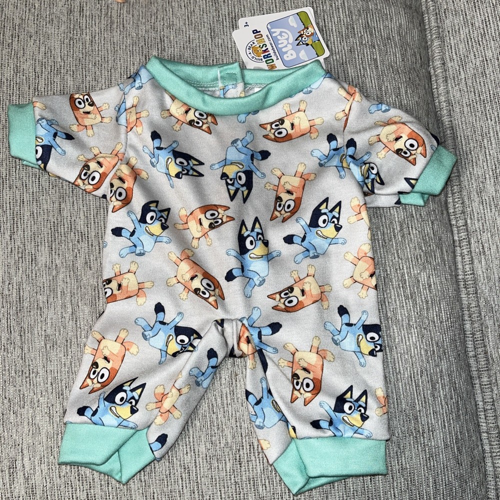 New With Tags Build A Bear Bluey Dog Sleeper NWT Pajamas for Dolls