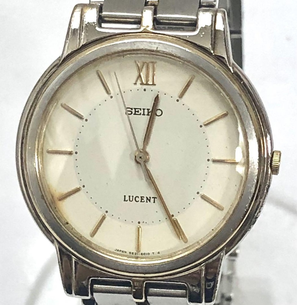 Seiko Lucent 5E21 Round Stainless Steel Watch 18702610