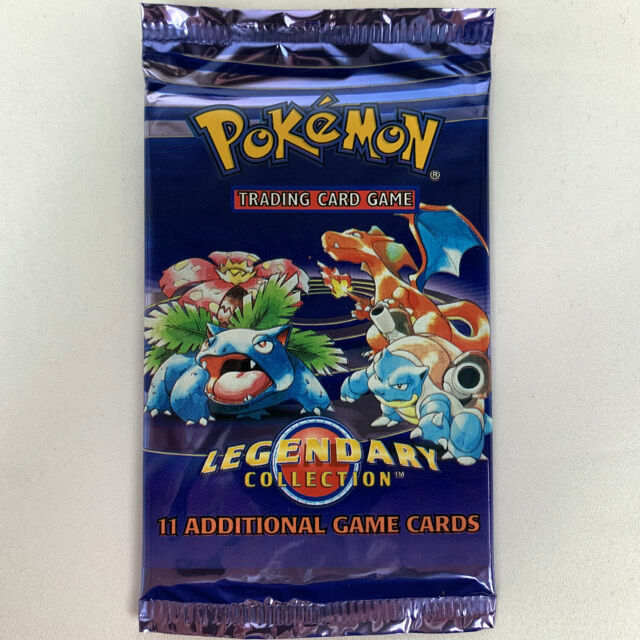 2002 Pokemon TCG Legendary Collection Base Set Empty Booster Pack Wrapper