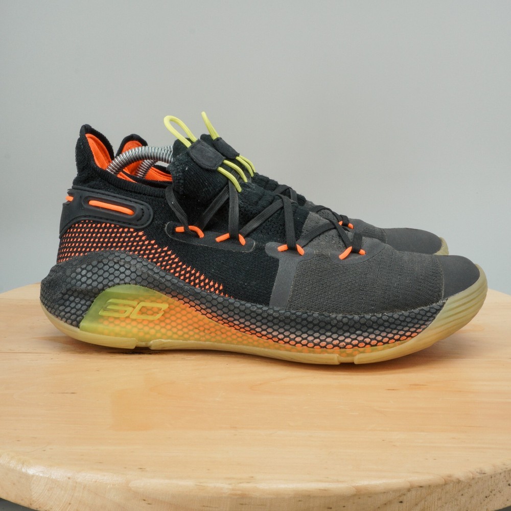 Under Armour Curry 6 UA Mens Size 9 'Oakland Fox Theater' Basketball Shoes Black