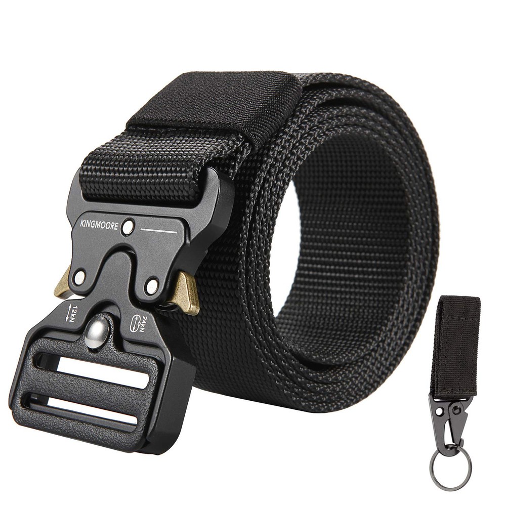 Men's Tactical Belt Heavy Duty Webbing Belt Adjustable Military Style Nylon B...