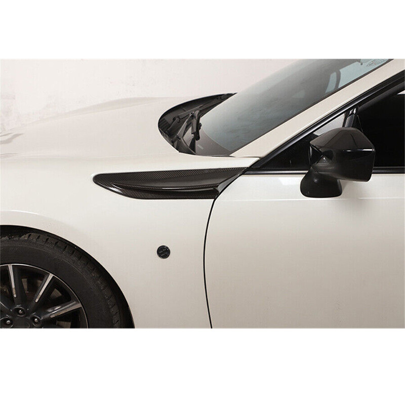 2Pack Carbon Fiber Car SUV Side Fender Vent Air Wing Cover Trim Exterior Part