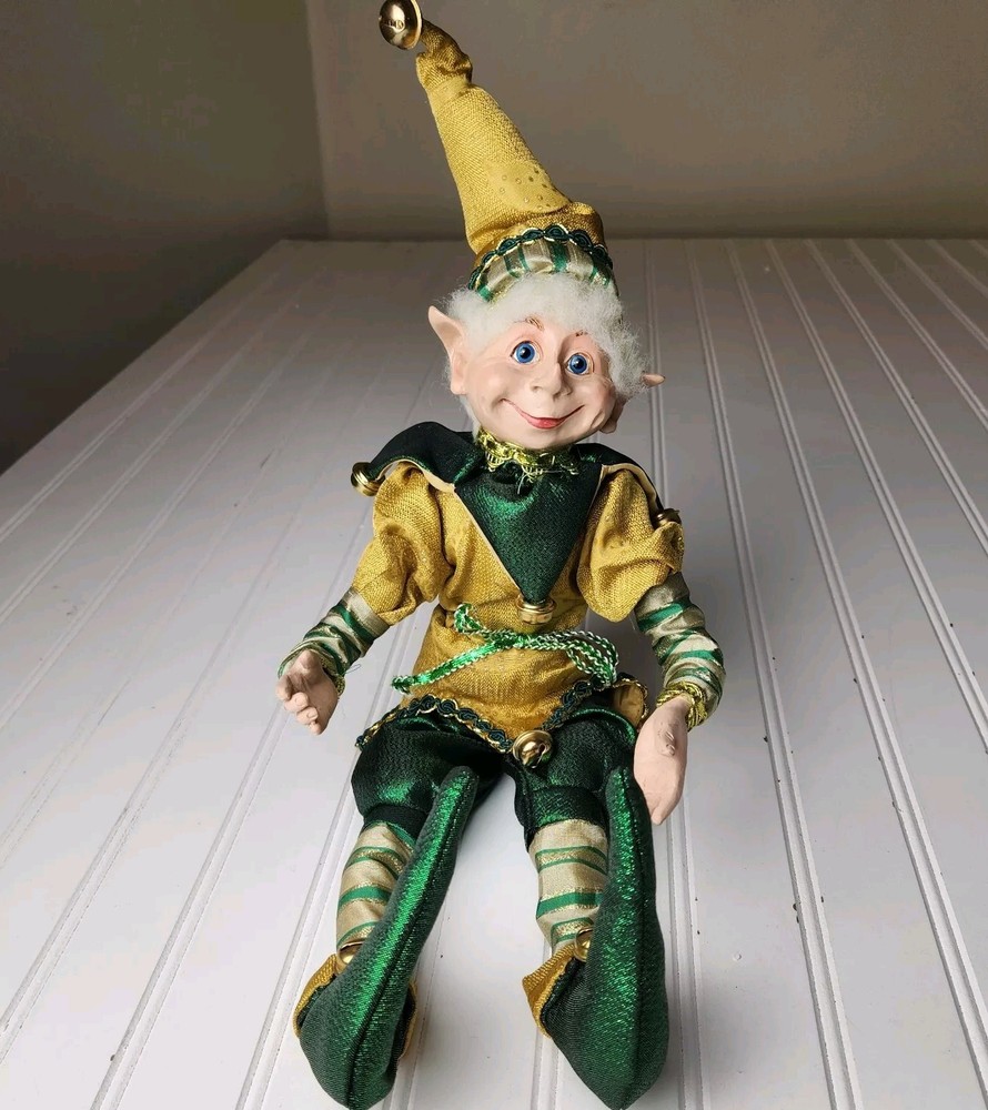 CHRISTMAS POSABLE Elf PIXIE FARIES WIRE FRAME Jester  18