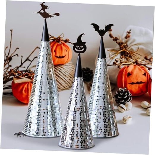 Disco Ball Halloween Party Decor 3PCS, Halloween Table Centerpiece