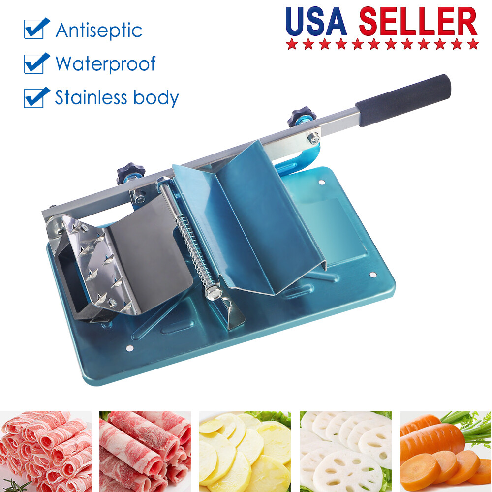 Efficient Stainless Meat Slicer for Frozen Mutton, Ham, and Beef - for Home NEW