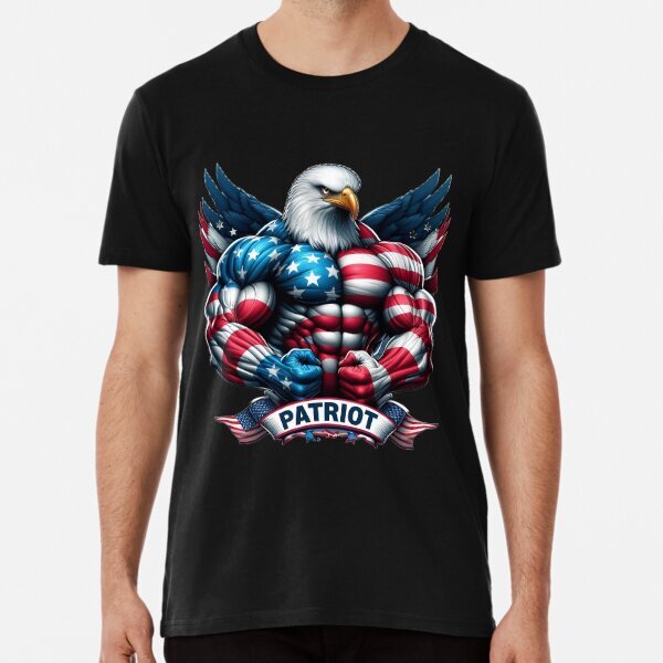 4th of July Patriot Premium Political Support Made in USA T-Shirt S-5XL