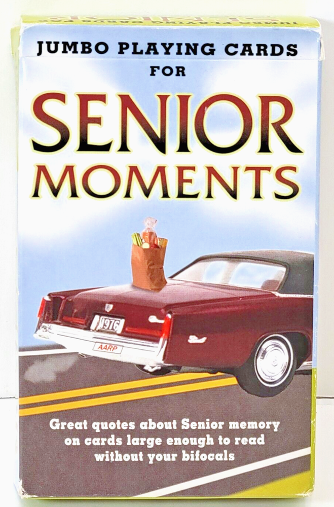 Jumbo Playing Cards with Sarcastic Large Print Quotes for Seniors