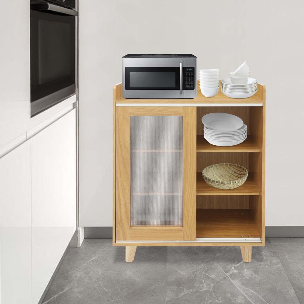 36.6 Inch Tall Kitchen Pantry Cabinet with Doors Floor Storage for Kitchen Organization