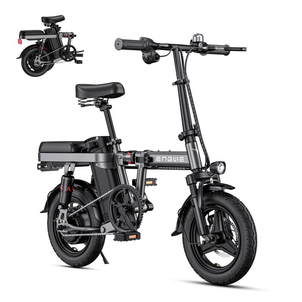 ENGWE T14 350W 48V Folding E-Bike with 14 Inch Tires 22 Mile Range