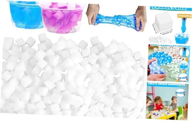 1000 Pcs Jelly Cubes for Accessories Girls Boys DIY Crafts Birthday Party