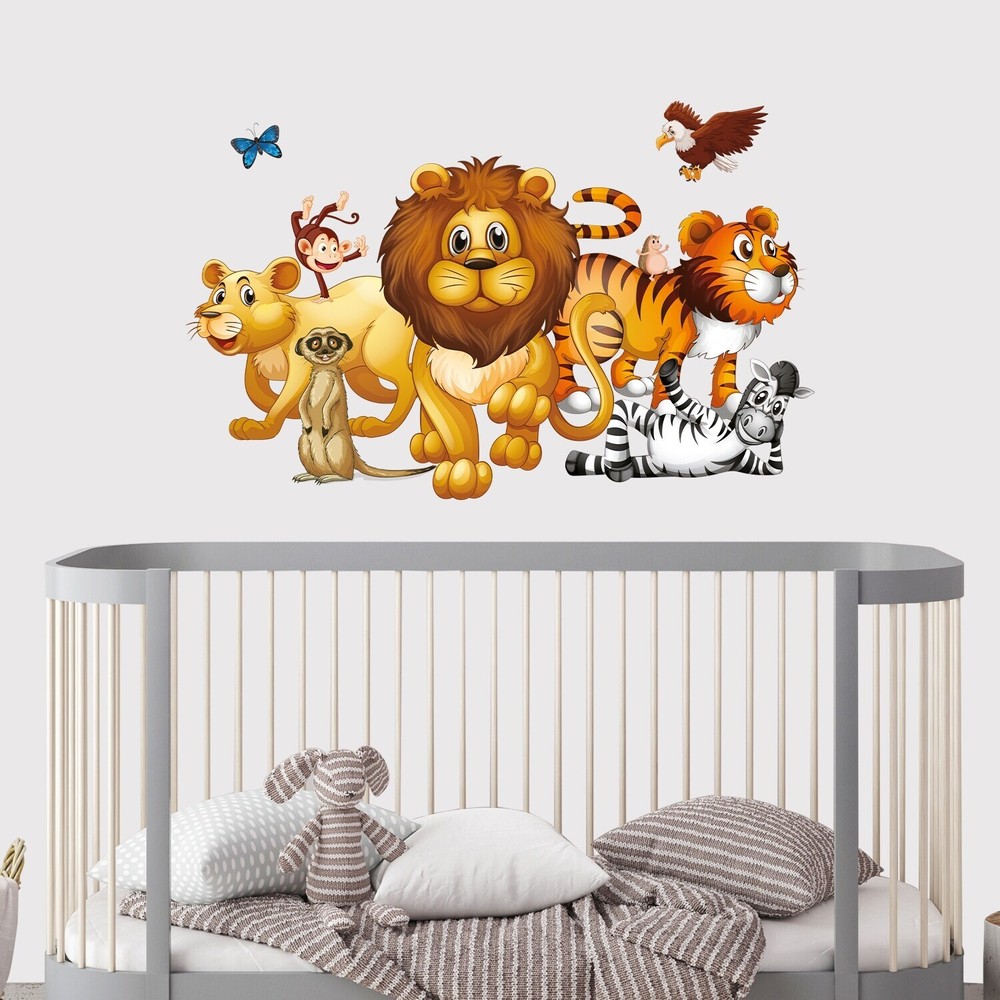 Jungle Animals Wall Decal Nursery - Safari Animals