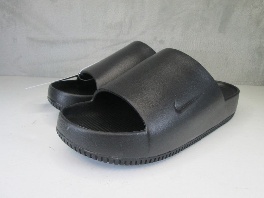 Nike Slide Calm Black Mens Size 12 Comfort Sandals New Box - Fast Shipping -4
