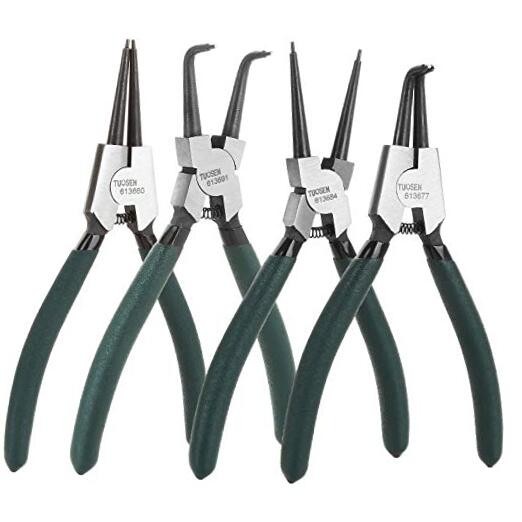 4 Piece 7 Inch Internal/External Snap Ring Pliers Set Heavy Duty Circlip