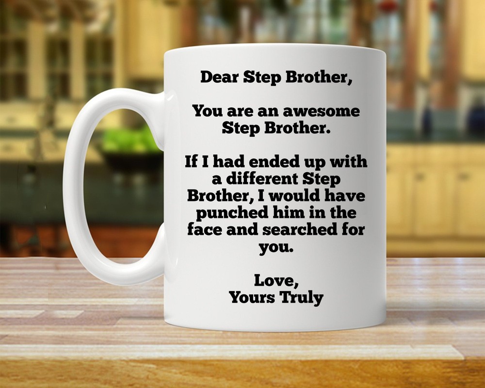 Gift For Stepbrother Personalized Stepbrother Gift Custom Stepbrother Mug Funny
