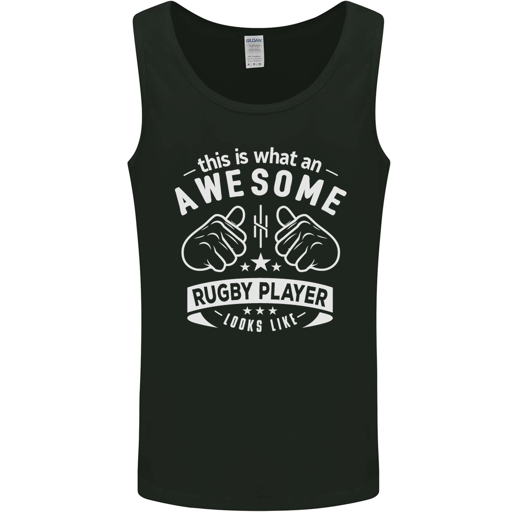 An Awesome Rugby Player Looks Like Union Mens Vest Tank Top