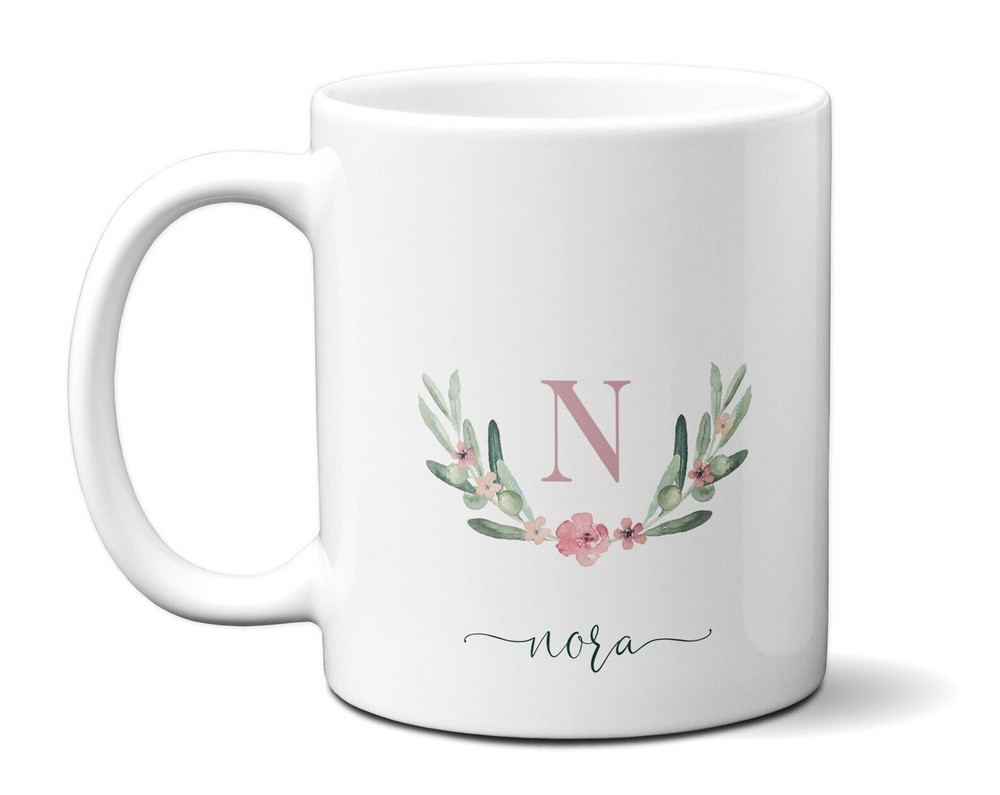 Personalizable Just Because Gift Floral Mug For Woman Best Friend Coworker Emplo