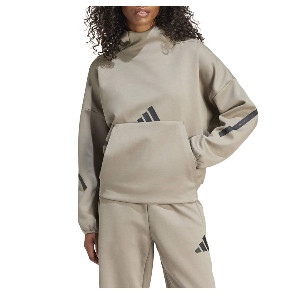 adidas Z.N.E. Pullover Hoodie Womens Grey Casual Outerwear JE7861-A
