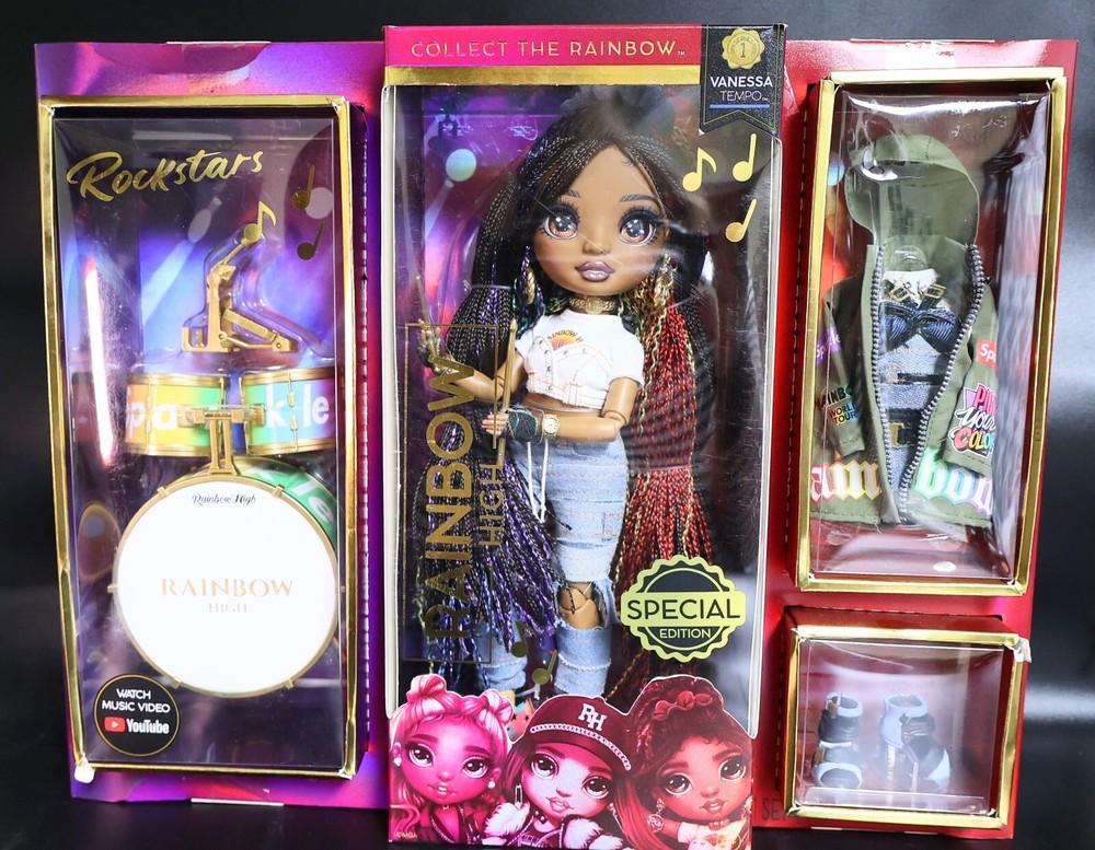 Rainbow High Rockstar Special Edition Vanessa Tempo Doll (423324)