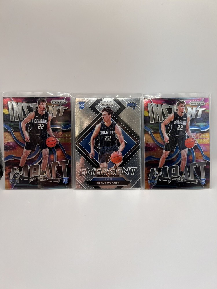 Franz Wagner 2021-22 Panini Prizm Instant Impact Emergent Rookie Lot of 3 RCs