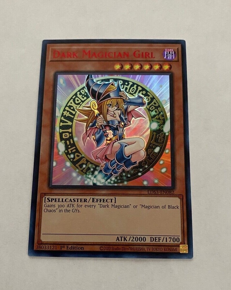 Yu-Gi-Oh Legendary Duelists S3 Dark Magician Girl Red Text Rare