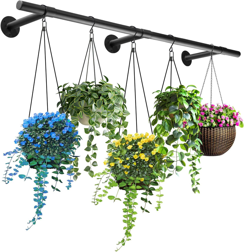 Hanging Planters Rod – Plant Hanger Indoor for Window Ceiling, Hanging Plant She