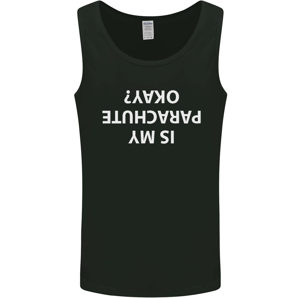 Is My Parachute Okay Skydiving 1 2 3 Men’s Vest Tank Top for Adventure Enthusiasts