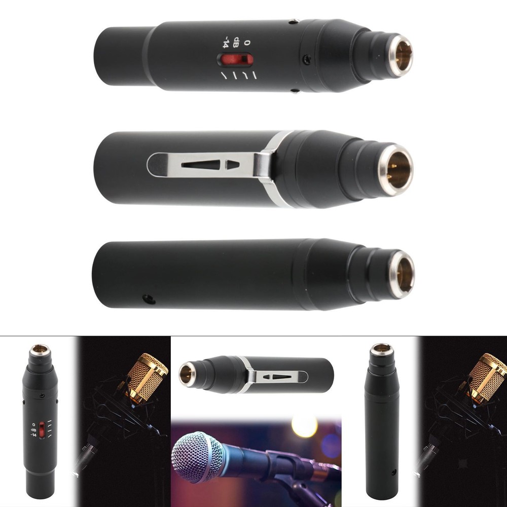 Phantom Power XLR to 4-Pin Mini Male Microphone Adapter Professional