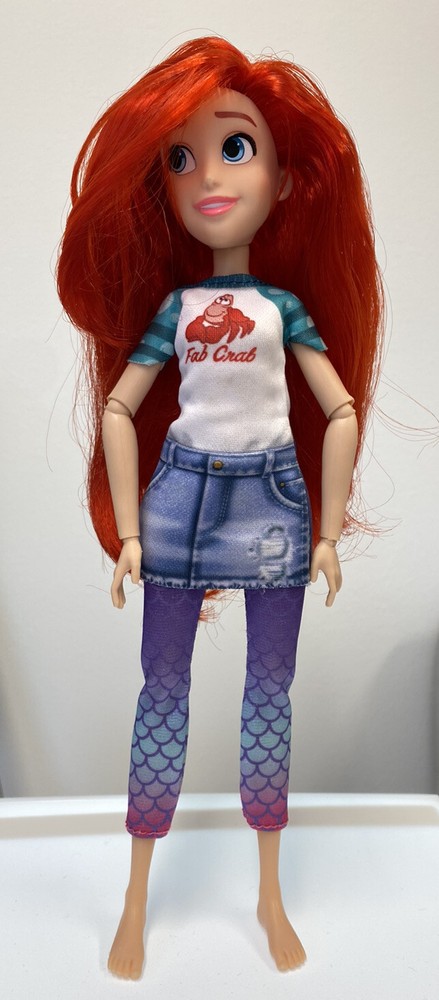 Hasbro Disney Princess Comfy Ariel Fashion Doll Pre Owned