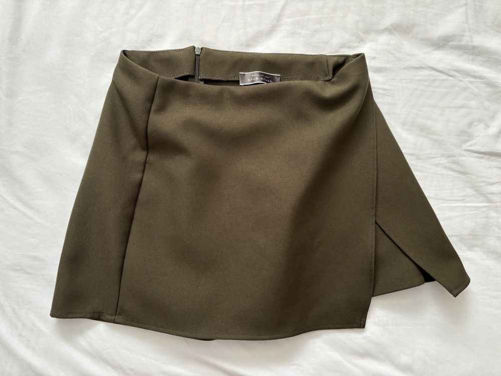 Blue Blush Women’s Skirt Shorts Skort Mini Business Casual Cute S Small Olive