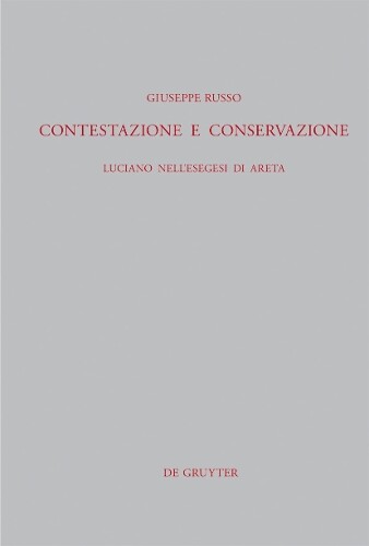 Giuseppe Russo Contestazione e conservazione (Hardback)