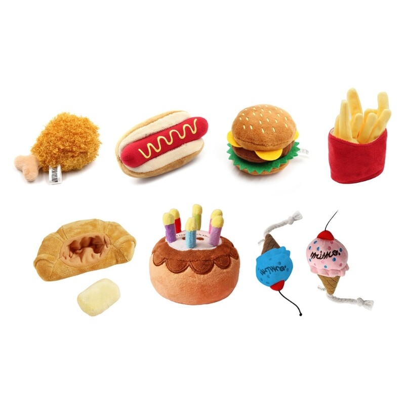 Simulation Shape Pet Chew Squeaky Toy for Dogs Interactive Chew Teether